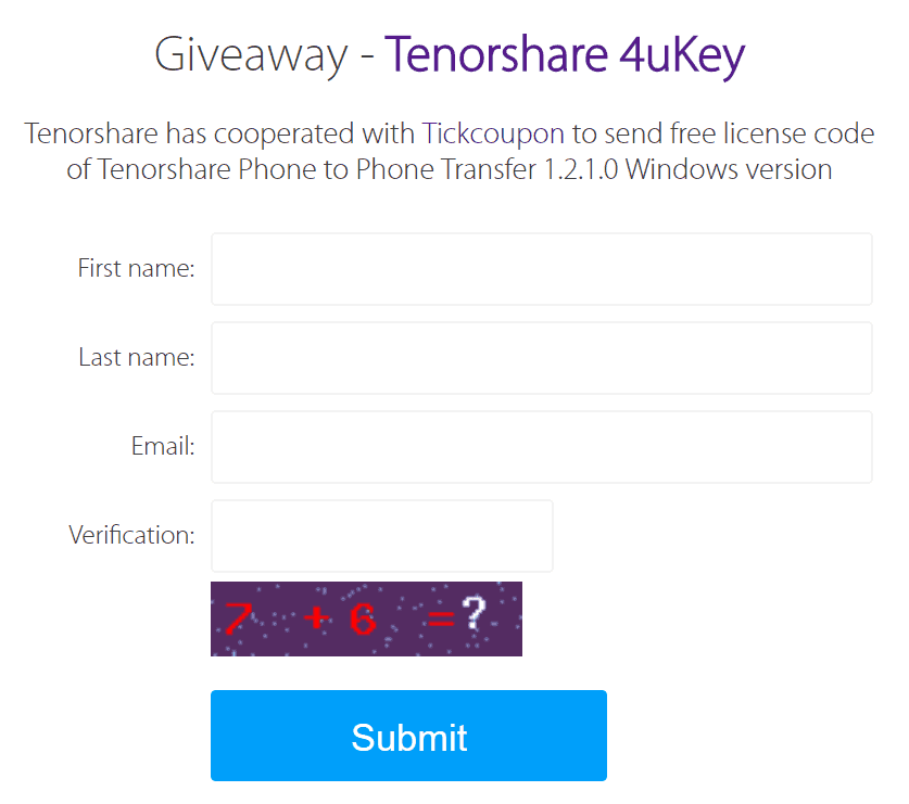 Tenorshare 4ukey Licensed Email And Registration Code